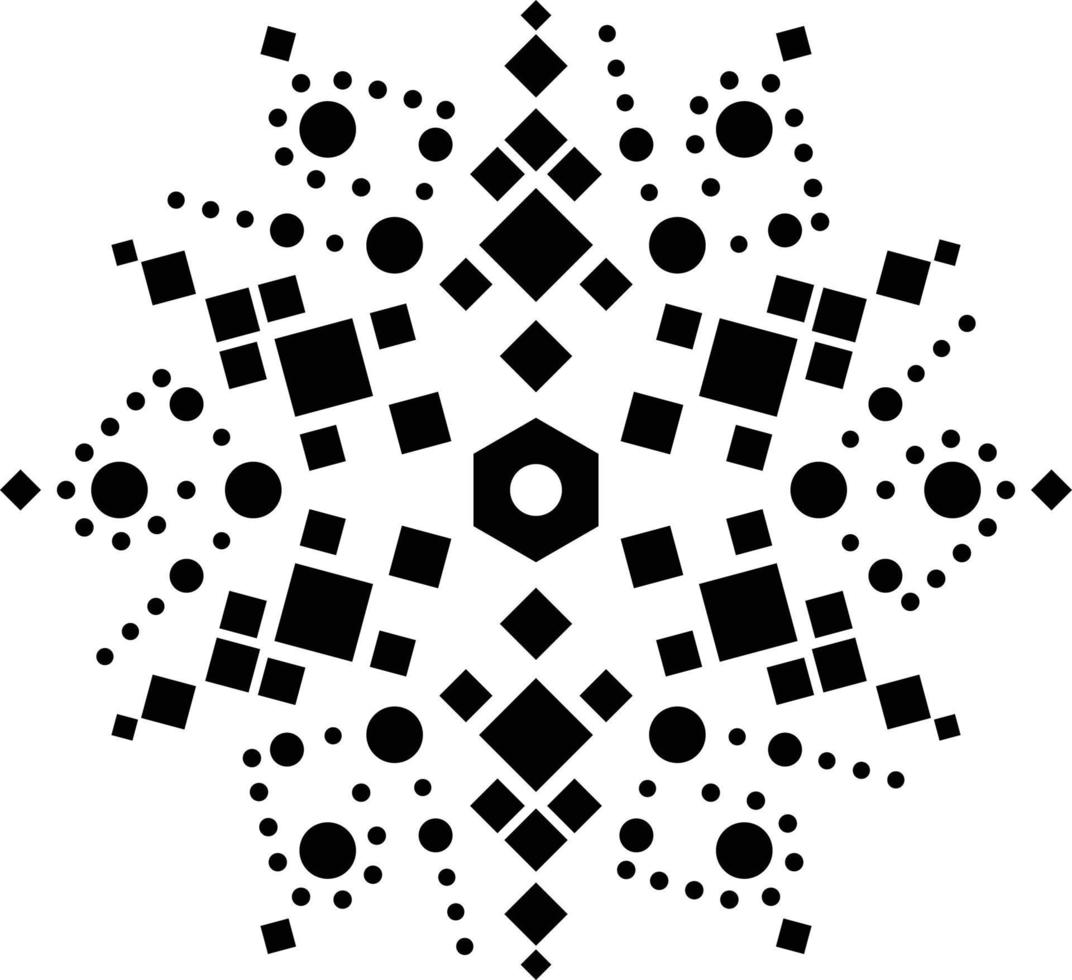 Mandala design, simple design of mandala vector