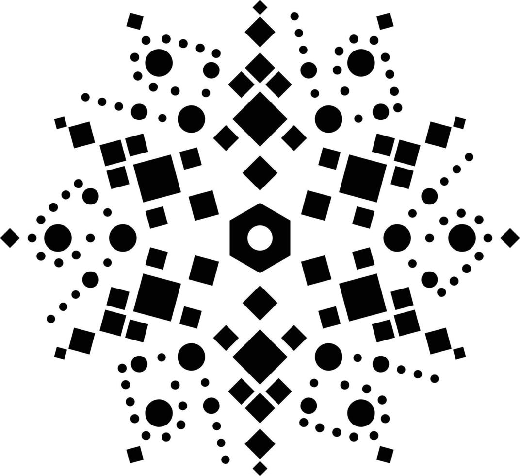 diseño de mandala, diseño simple de mandala. vector