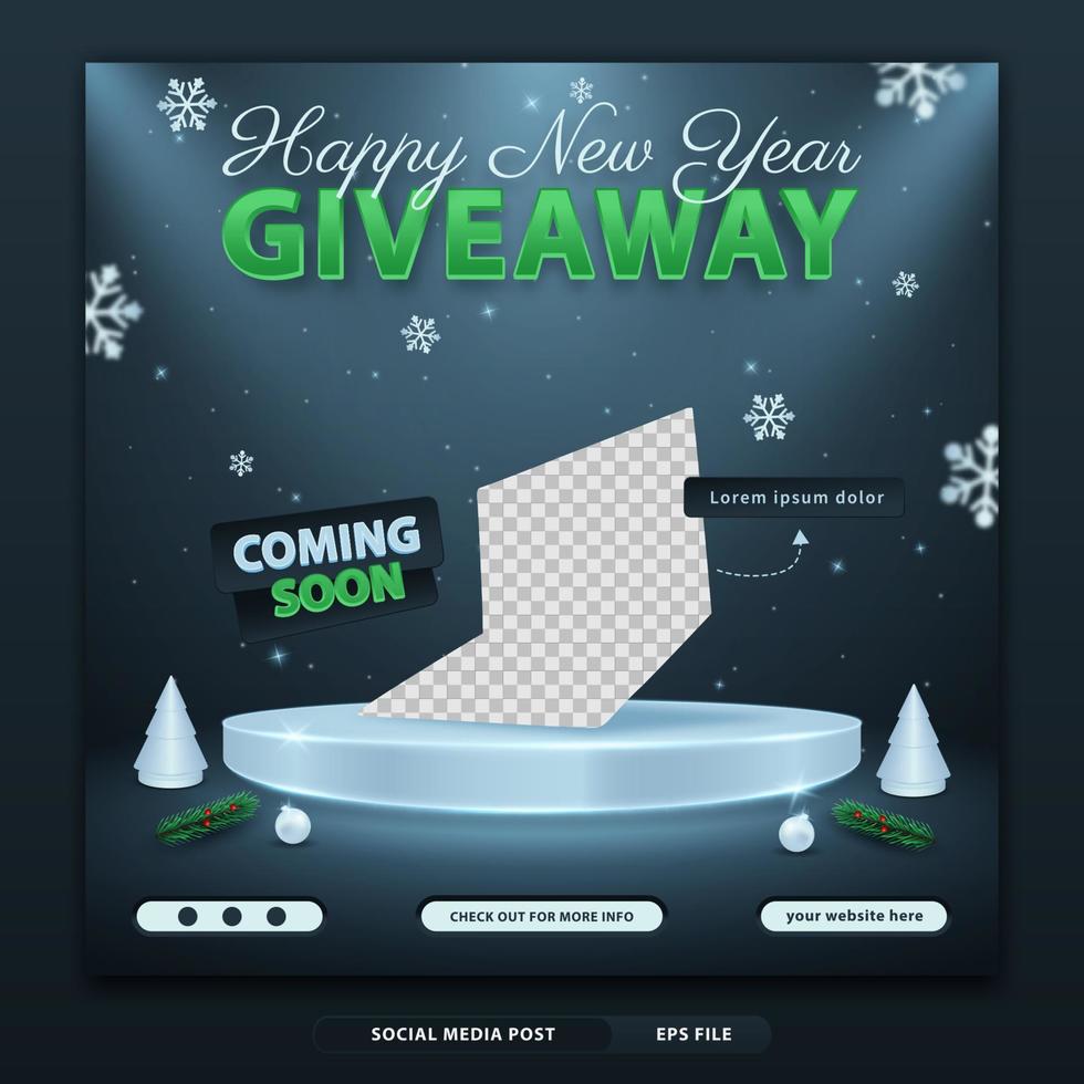 New year giveaway2 vector