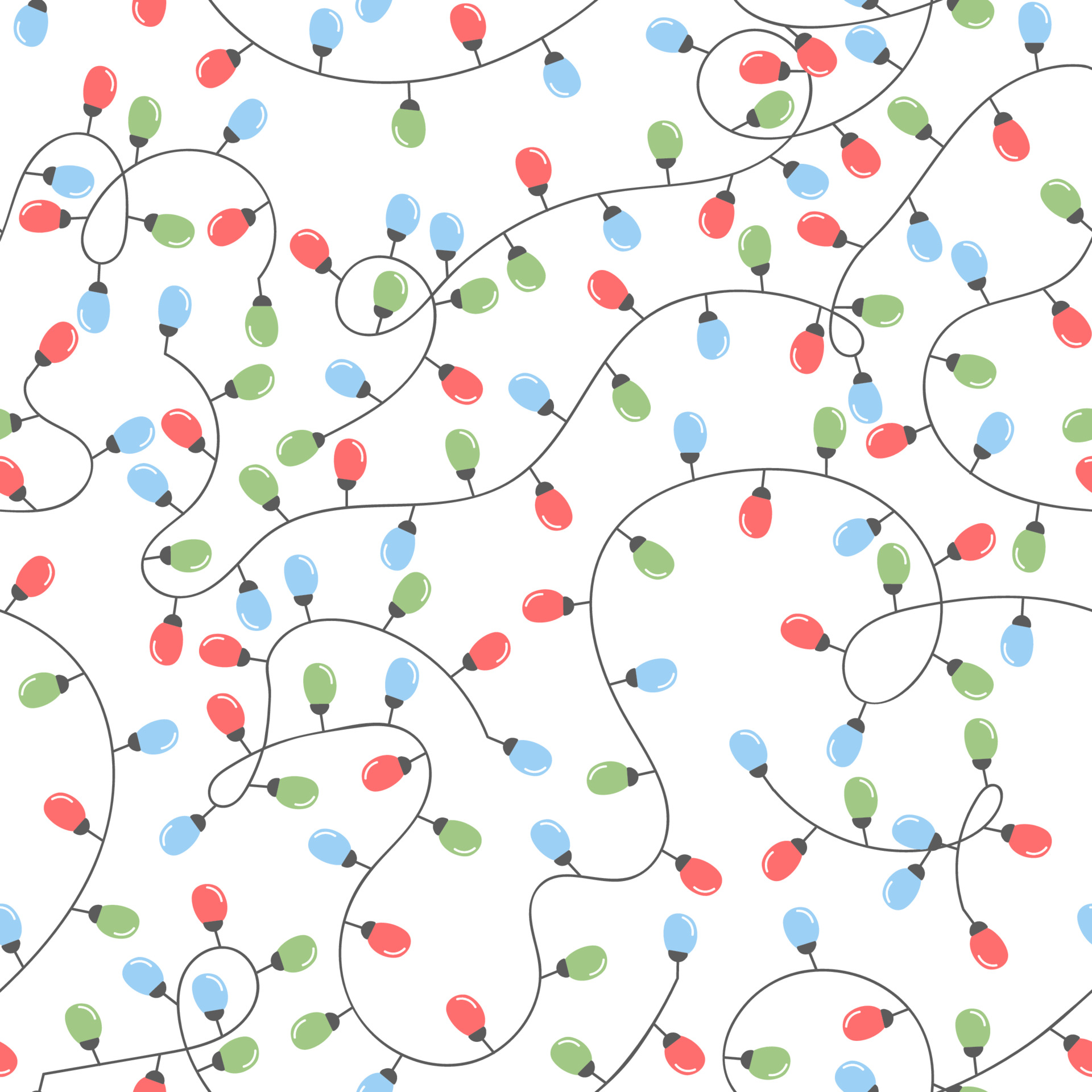 Fondo transparente de colores con ilustraciones de adornos navideños de