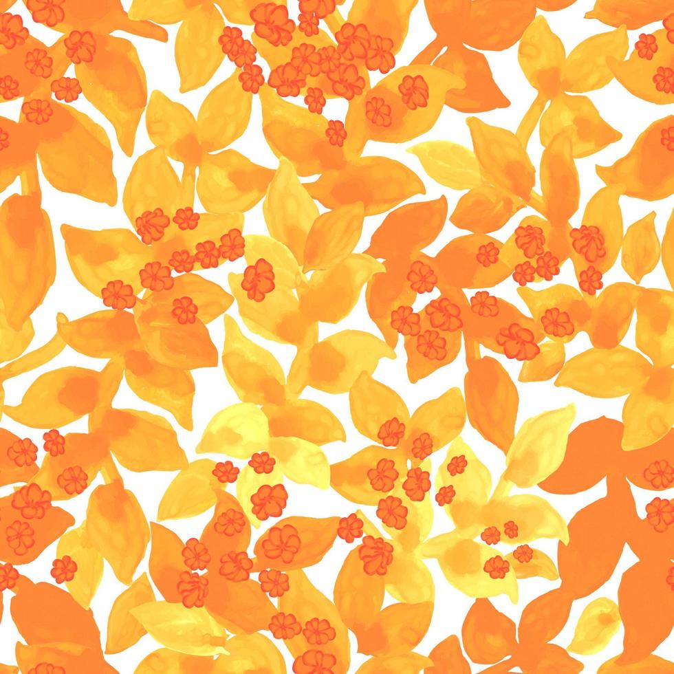Vector seamless hand drawn floral background. Background with watercolor flowers. Seamless pattern. Can be used for wallpaper, pattern fills, web page background, surface textures, textile print.