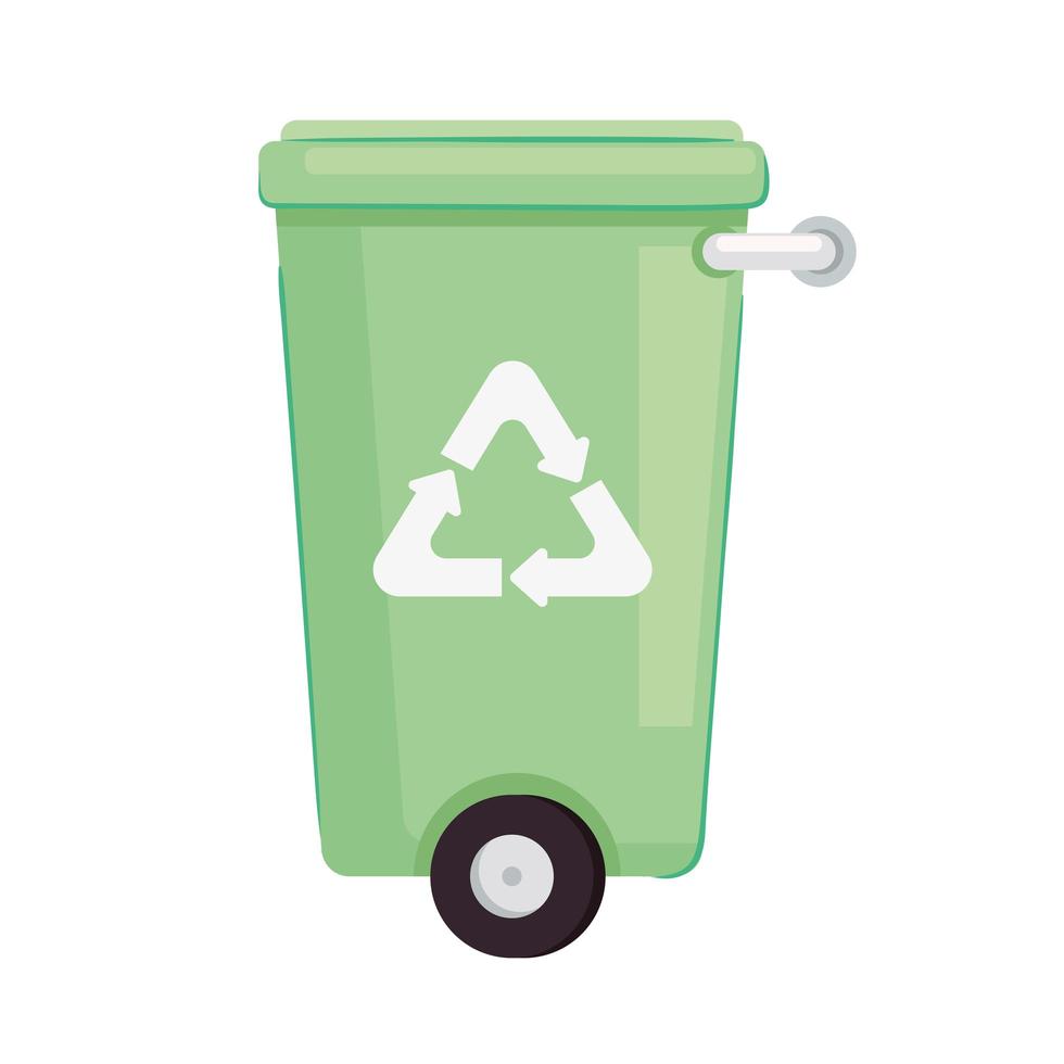 recycle trash icon vector