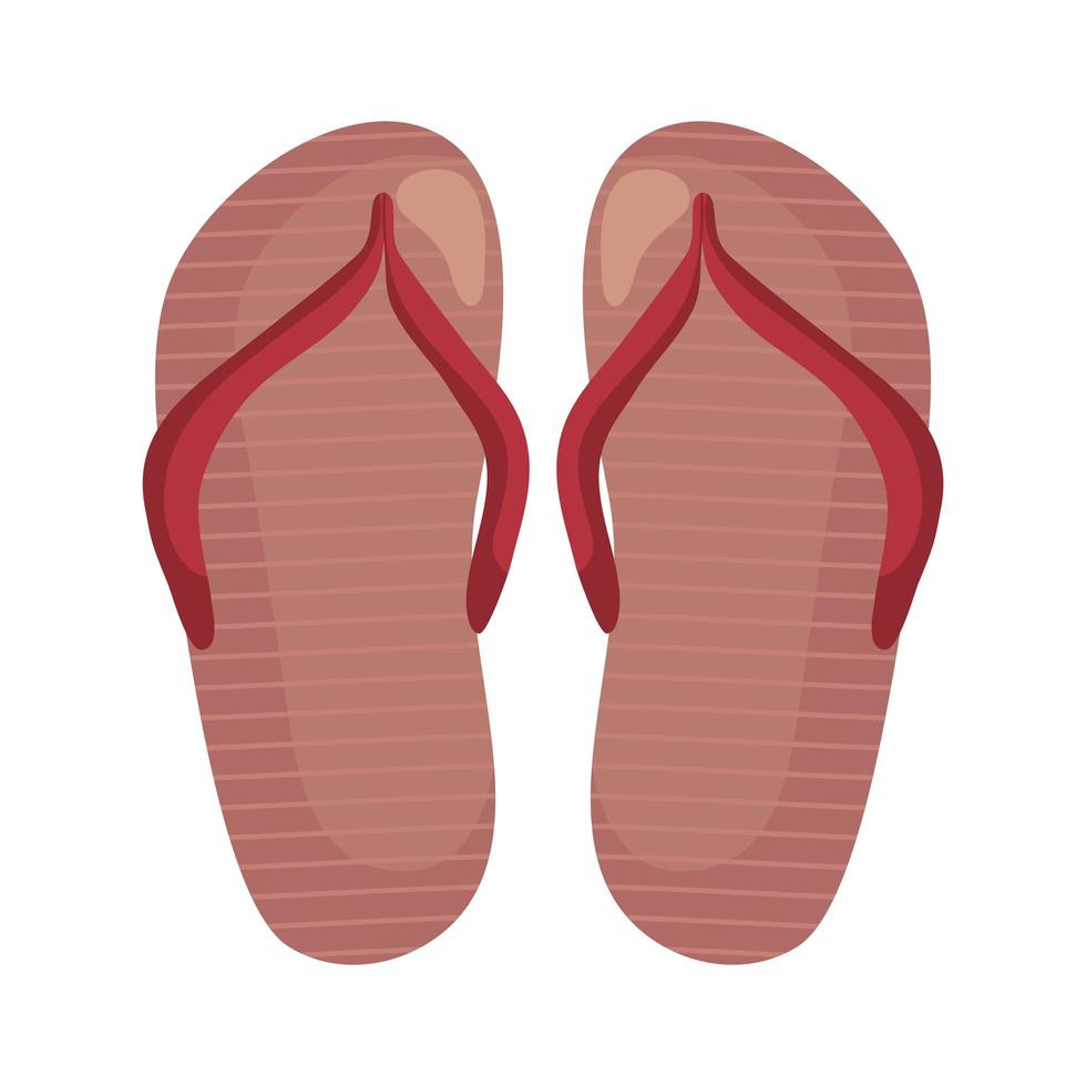 icono de zapatos sandalias vector