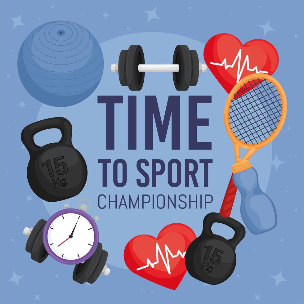 ten sport icons vector