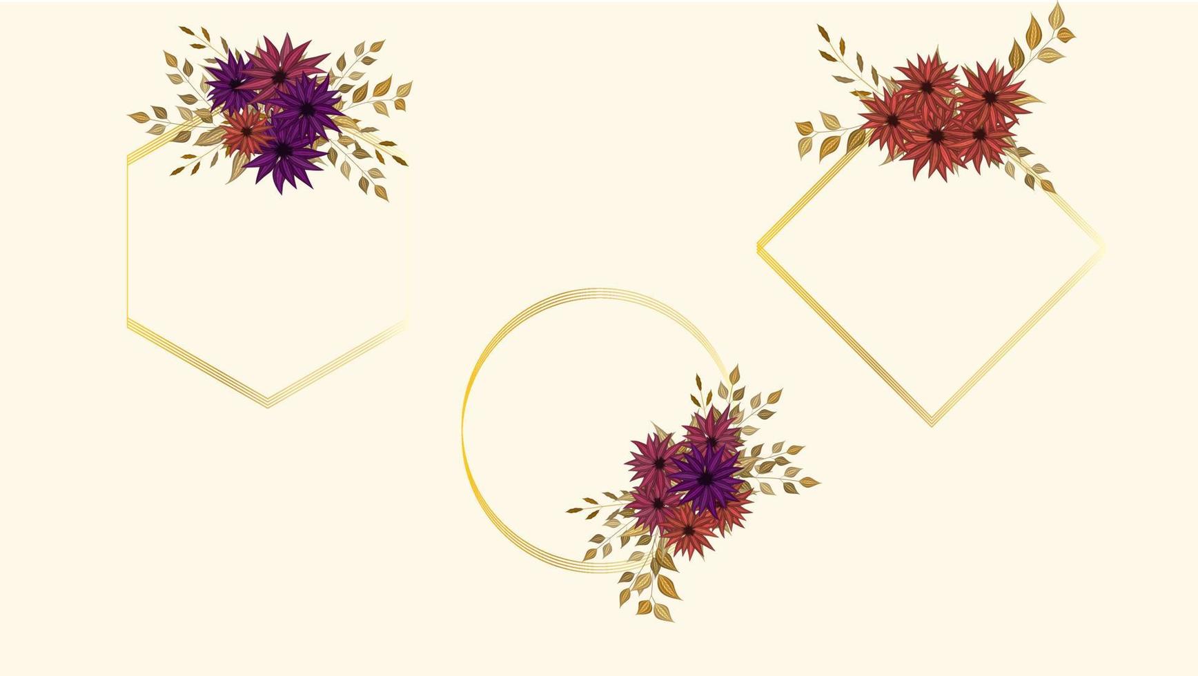 ramo floral marco flores vintage tarjeta de felicitación, boda, sociales vector