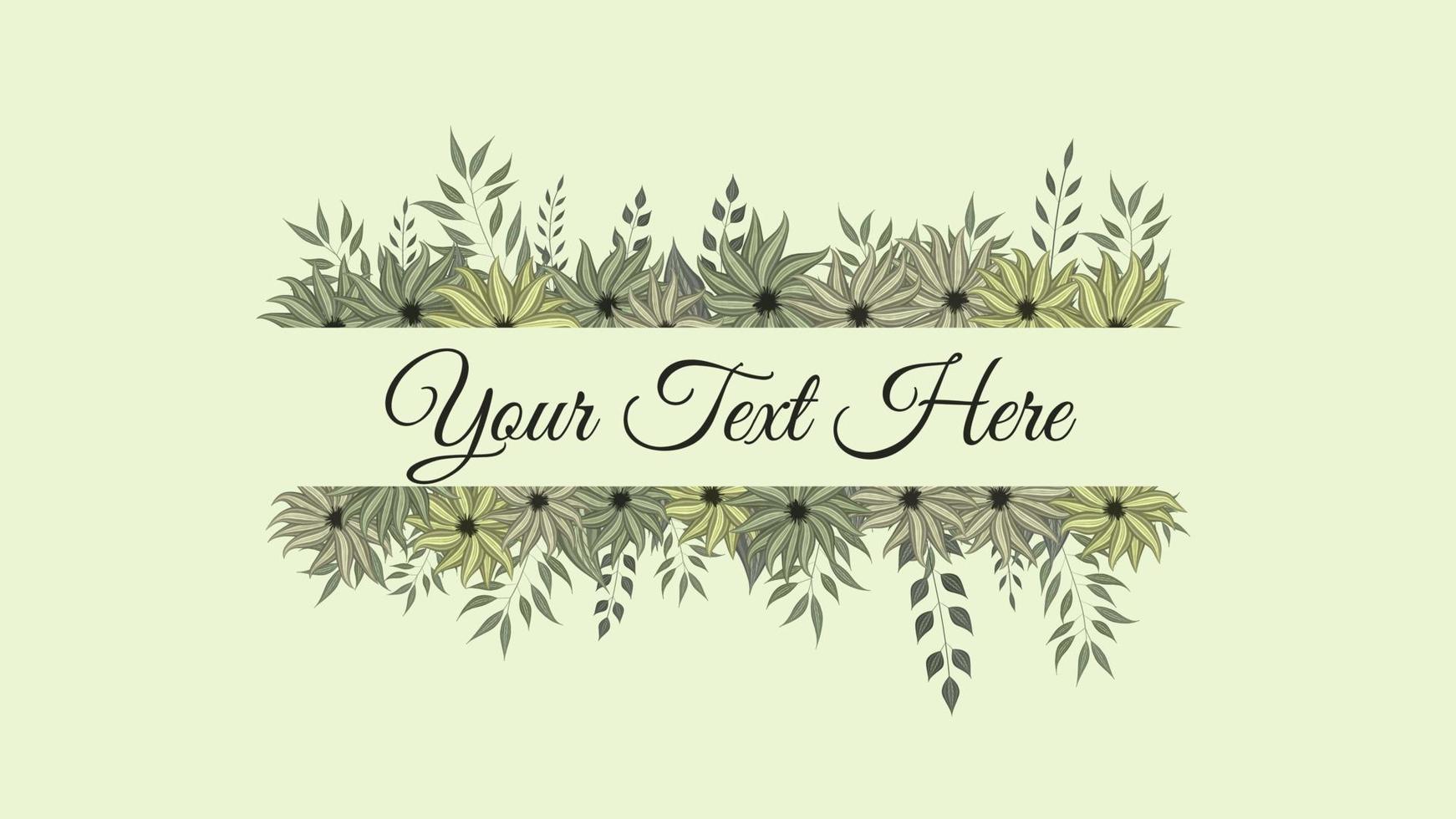 Set of vector floral elements flowers frames detailed greeting cards