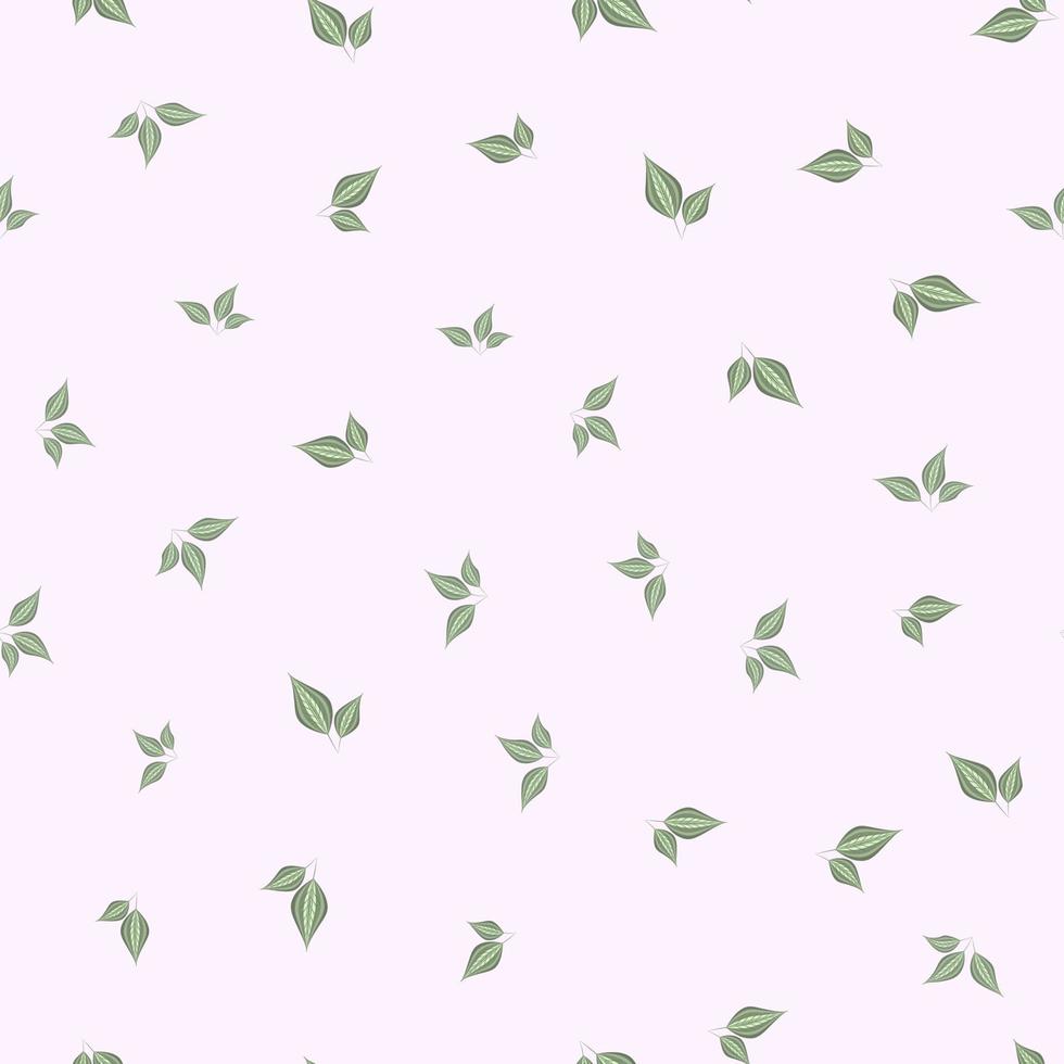 Seamless Pattern of beautiful collection of leaves background vector