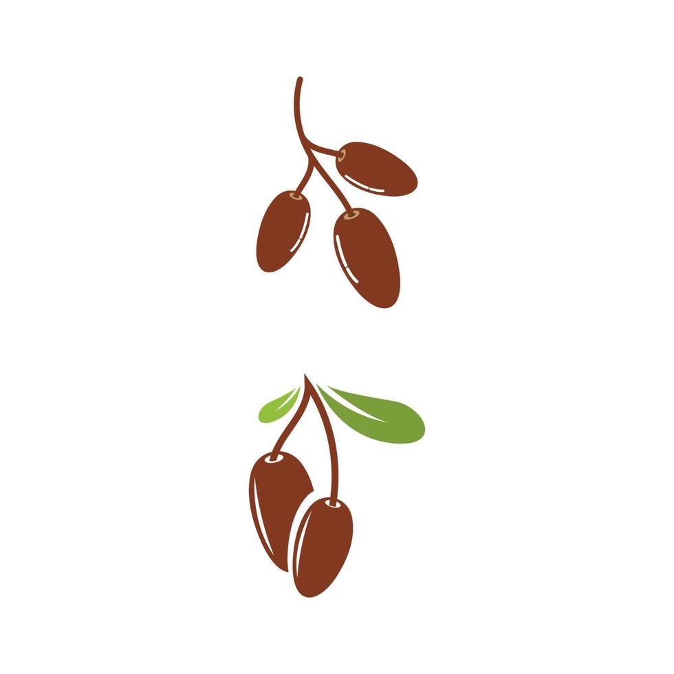 Date bean icon vector illustration