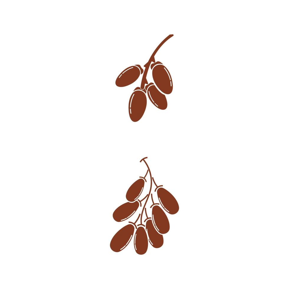 Date bean icon vector illustration