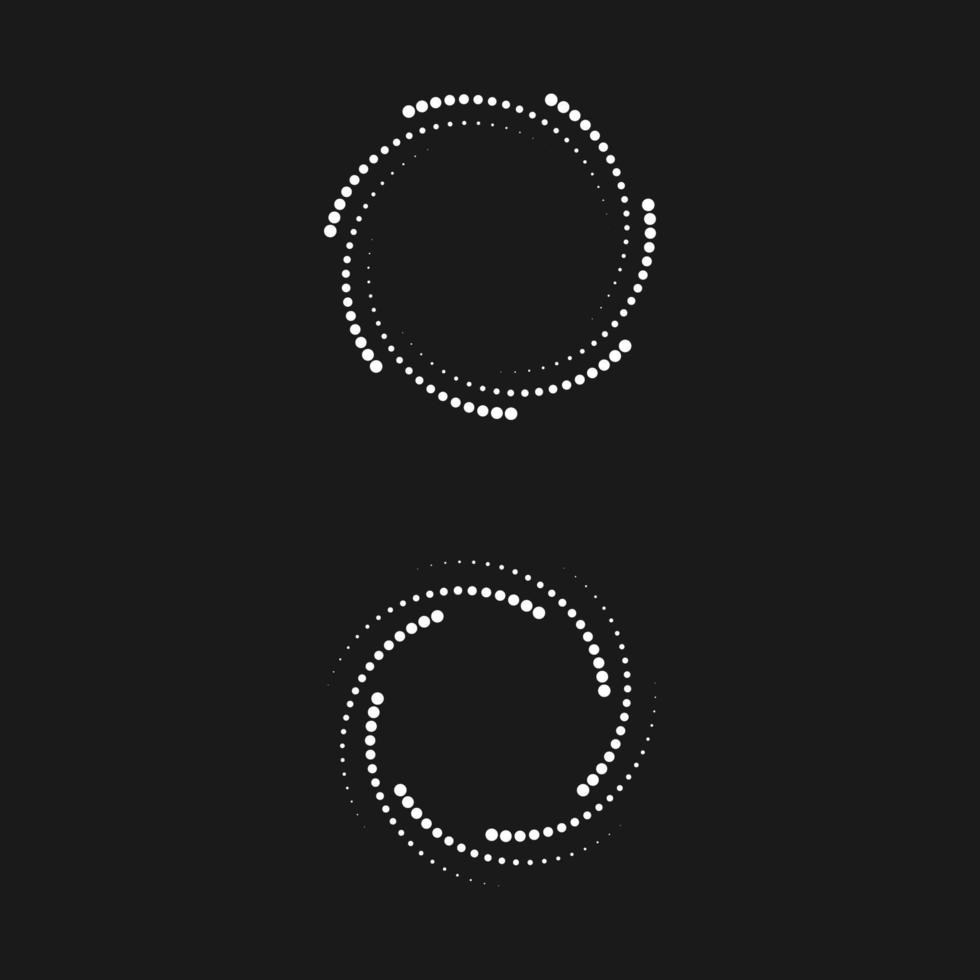halftone circle dots vector