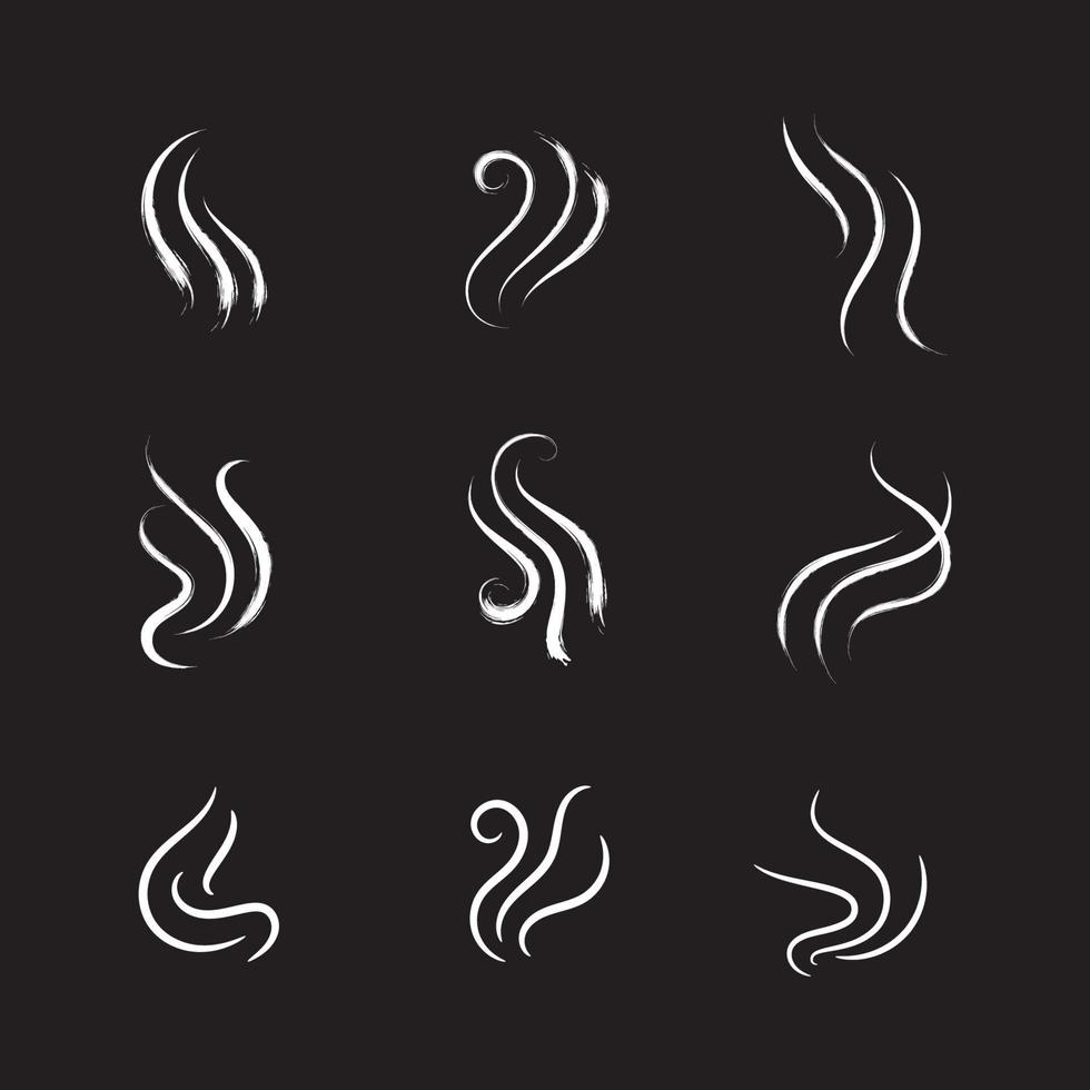 Ilustración de diseño de icono de vector de humo