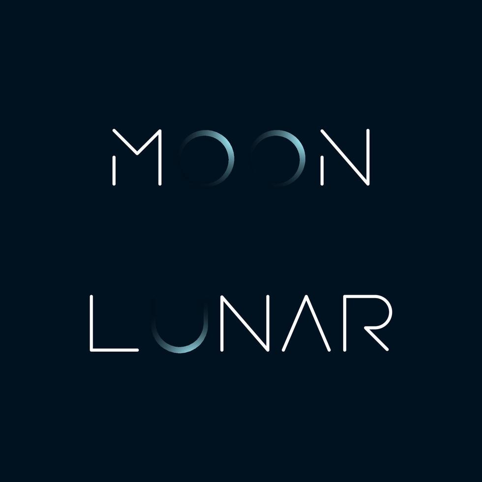 Moon Vector icon design illustration