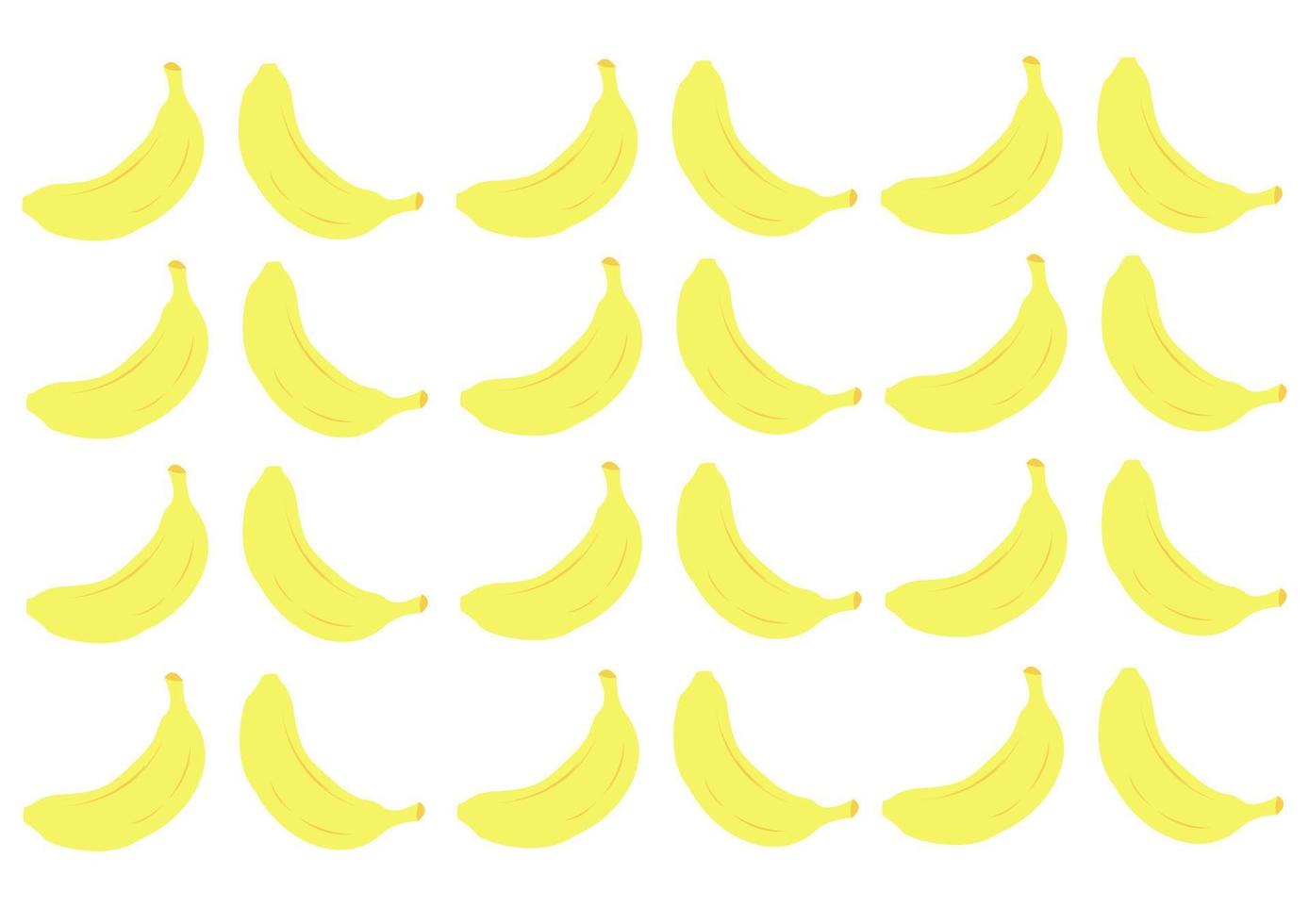 banana pattern with a bright yellow color vector
