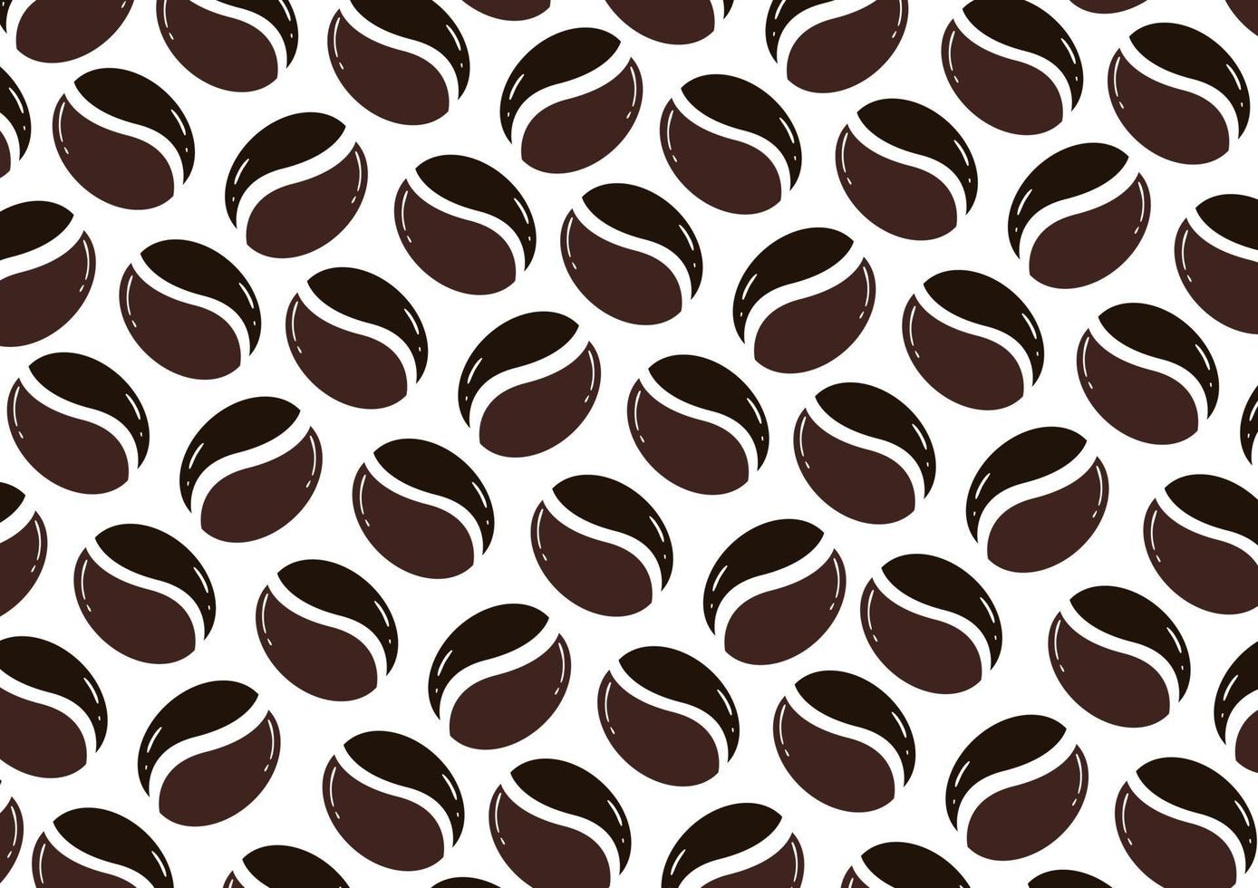 Coffee background with coffee beans vector