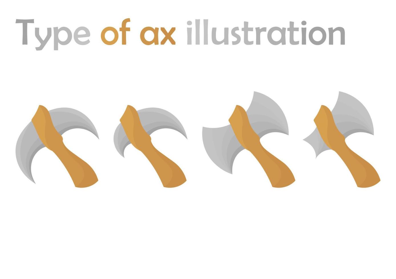 type of ax illustration vector