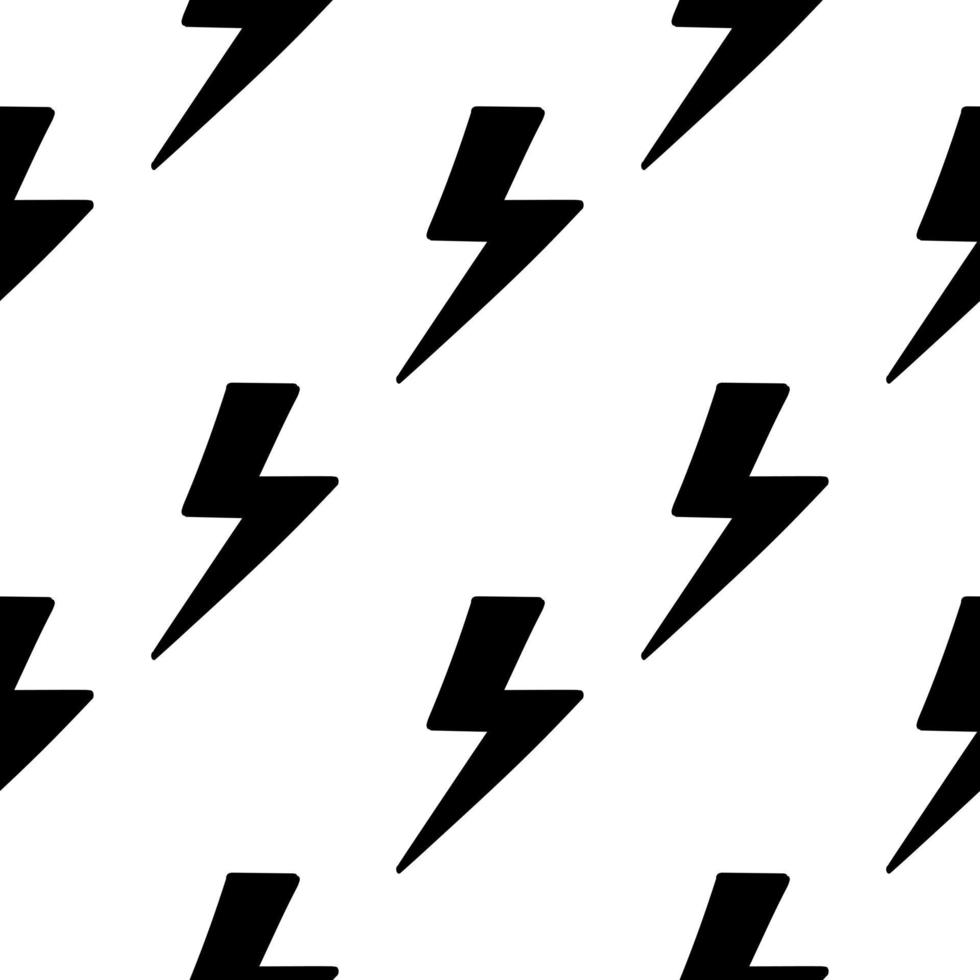 seamless pattern with lightning design vector