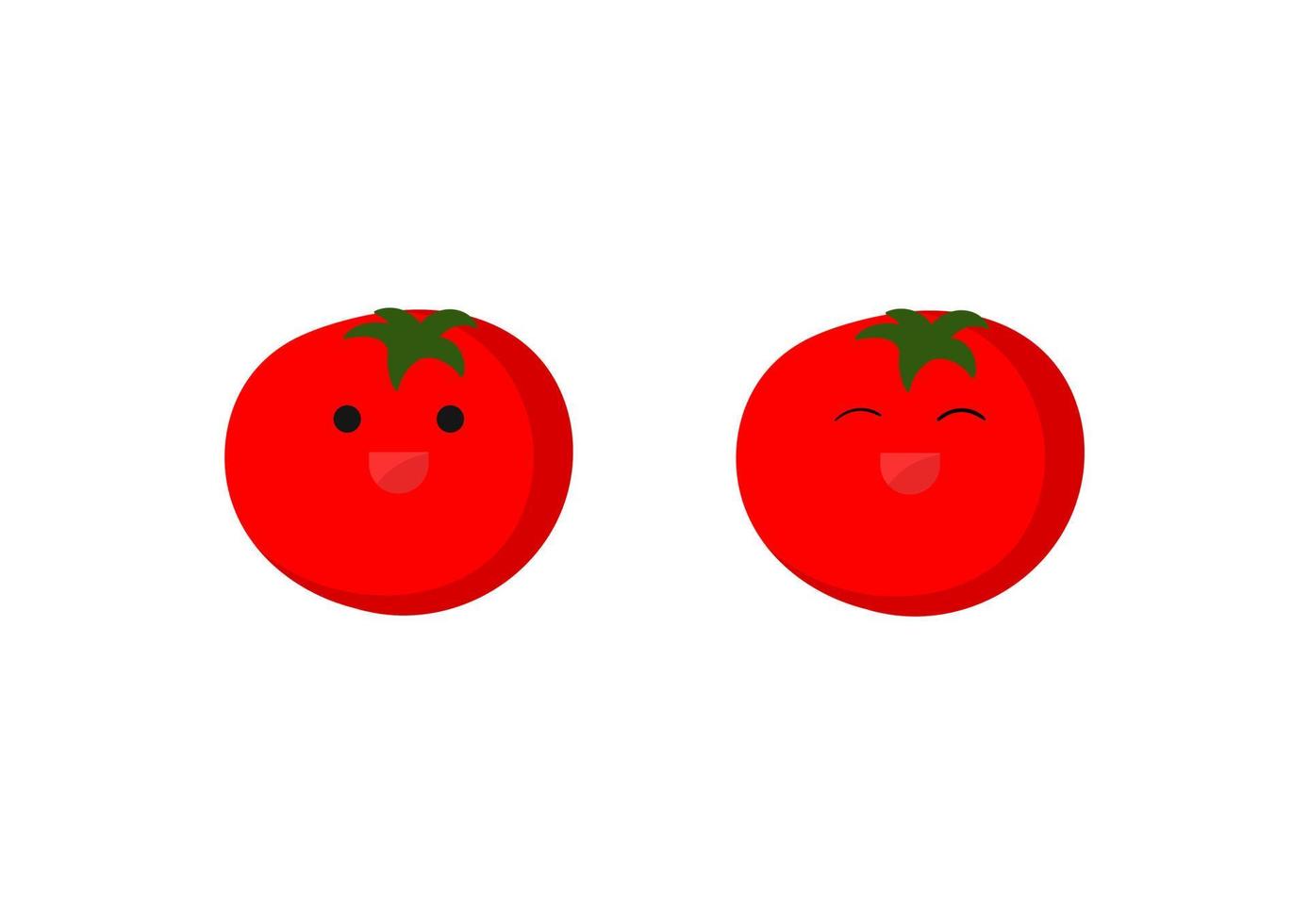 illustration of a tomato vegetable character vector