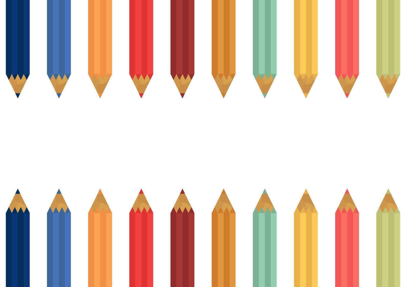 colorful pencil background vector