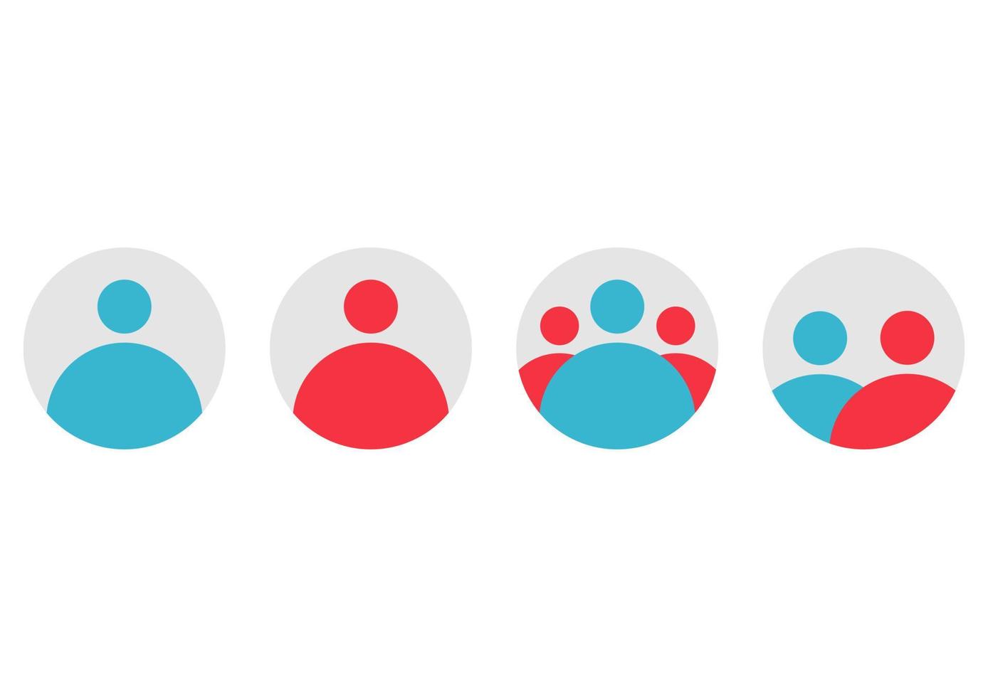 collection of icons with a people theme vector