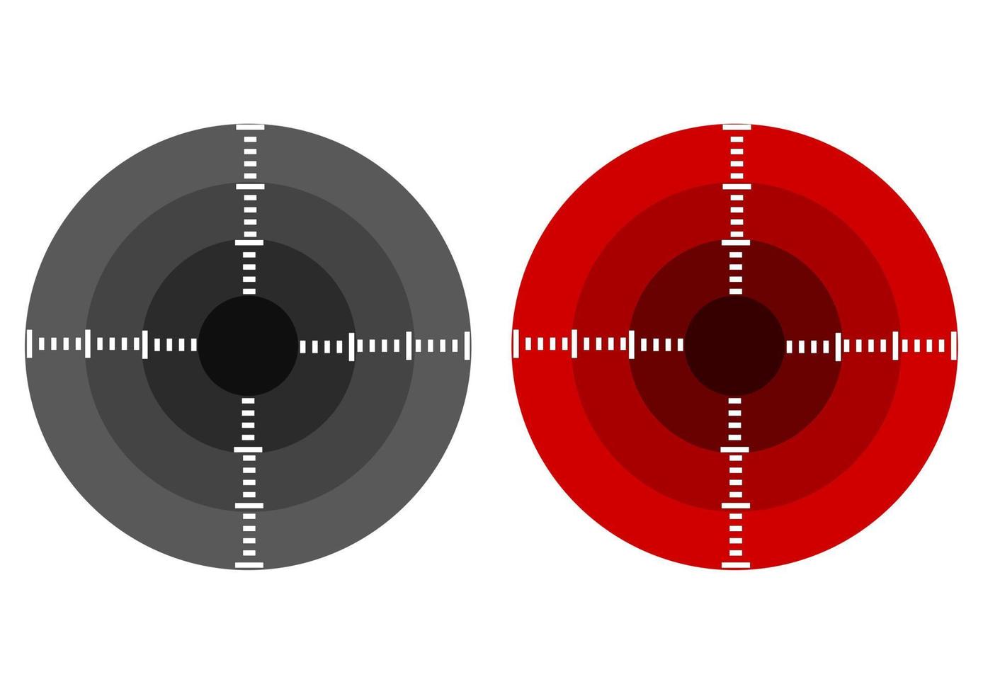 shooting target illustration vector