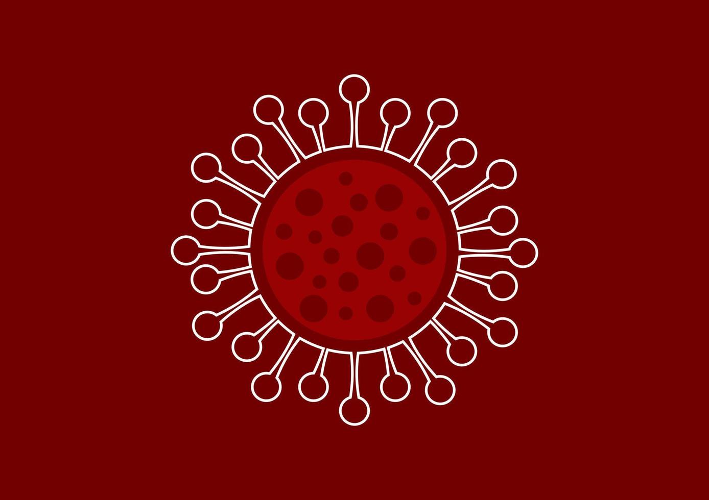 illustration of corona virus vector