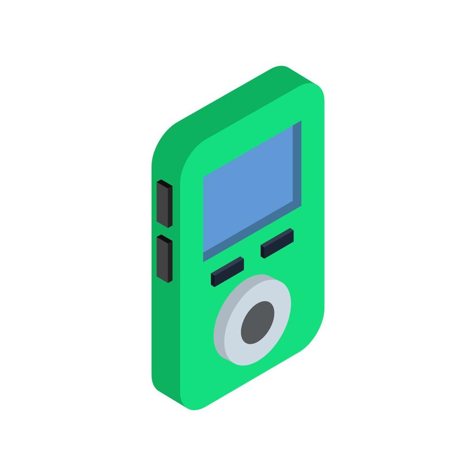 Mp3 player isometric vector