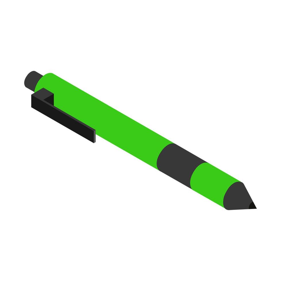 Isometric pen on a white background vector