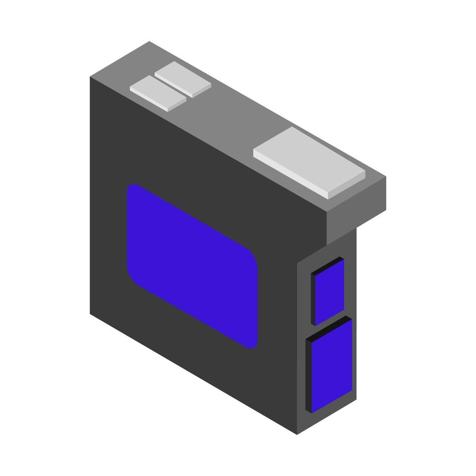 Isometric printer cartridge vector