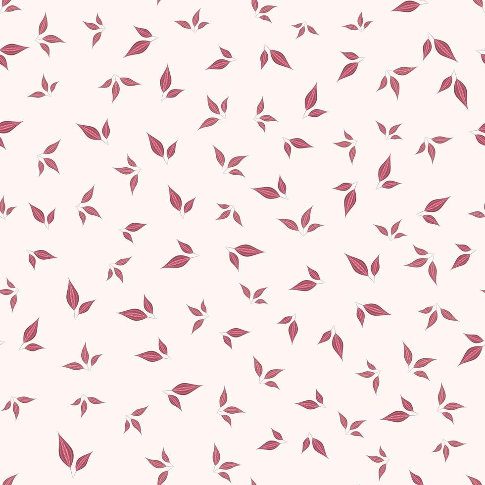 Seamless floral pattern using Beautiful trendy foliage leaves for print vector