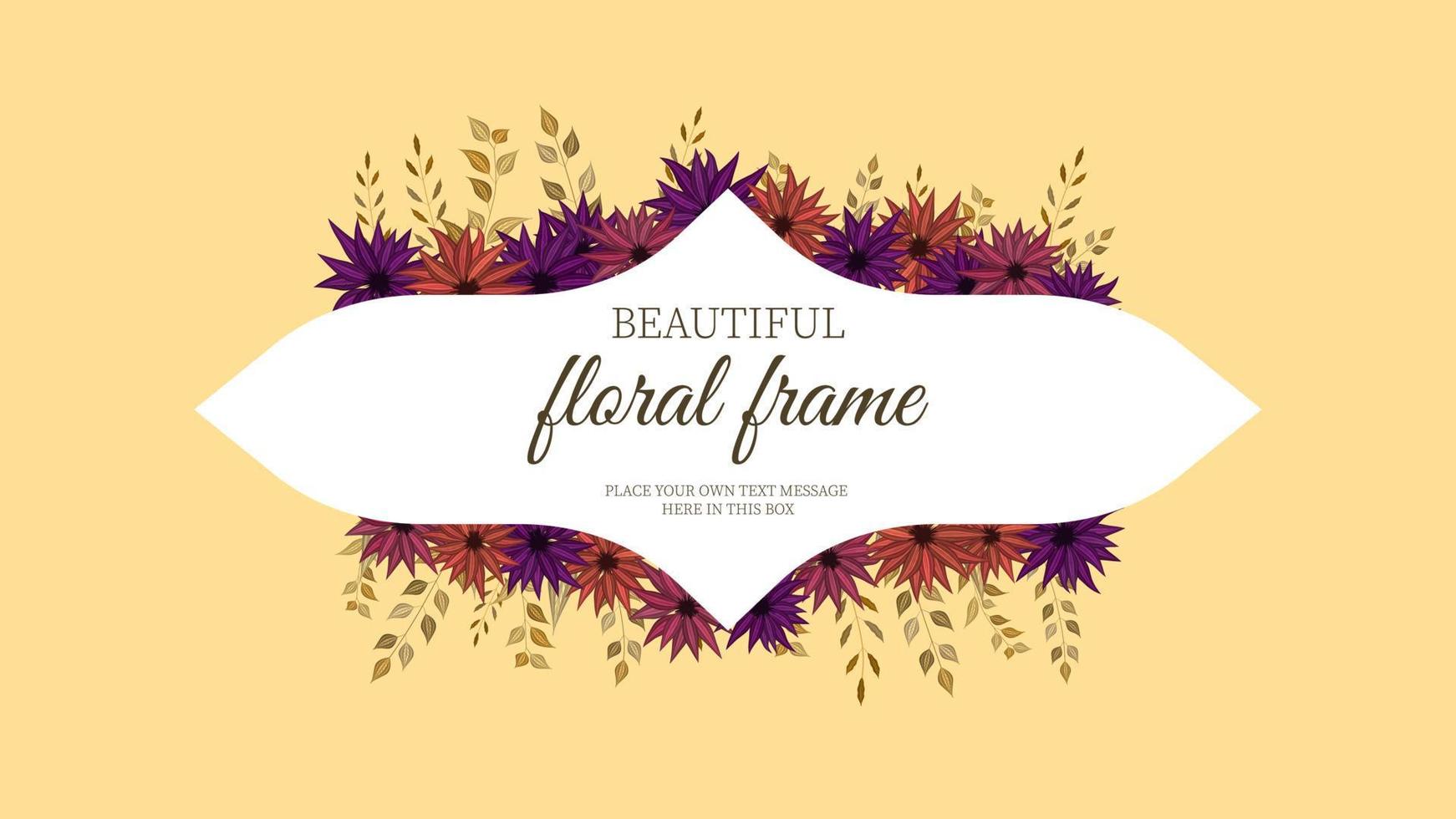 Luxurious colorful floral frames background label sale price invites vector