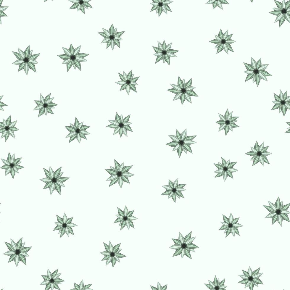 Cheerful seamless pattern wallpaper in floral flowers surface design vector