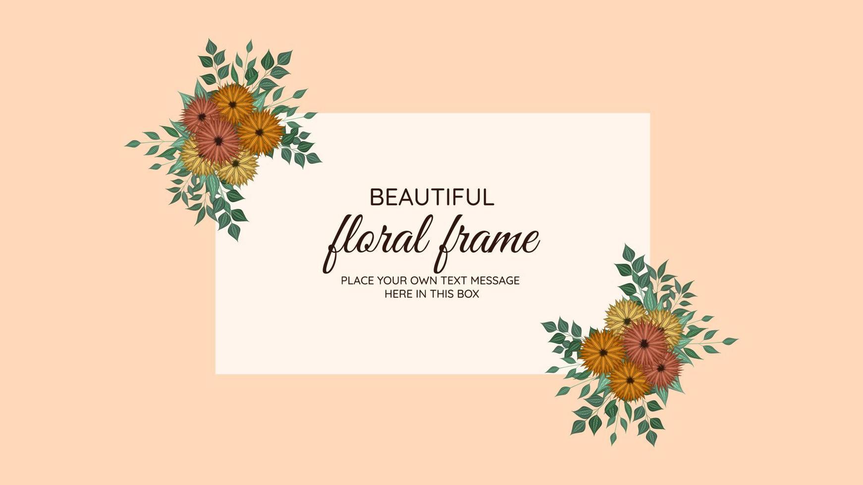 texto flor banner fondo floral flyer 8 de marzo marco del día de la mujer vector
