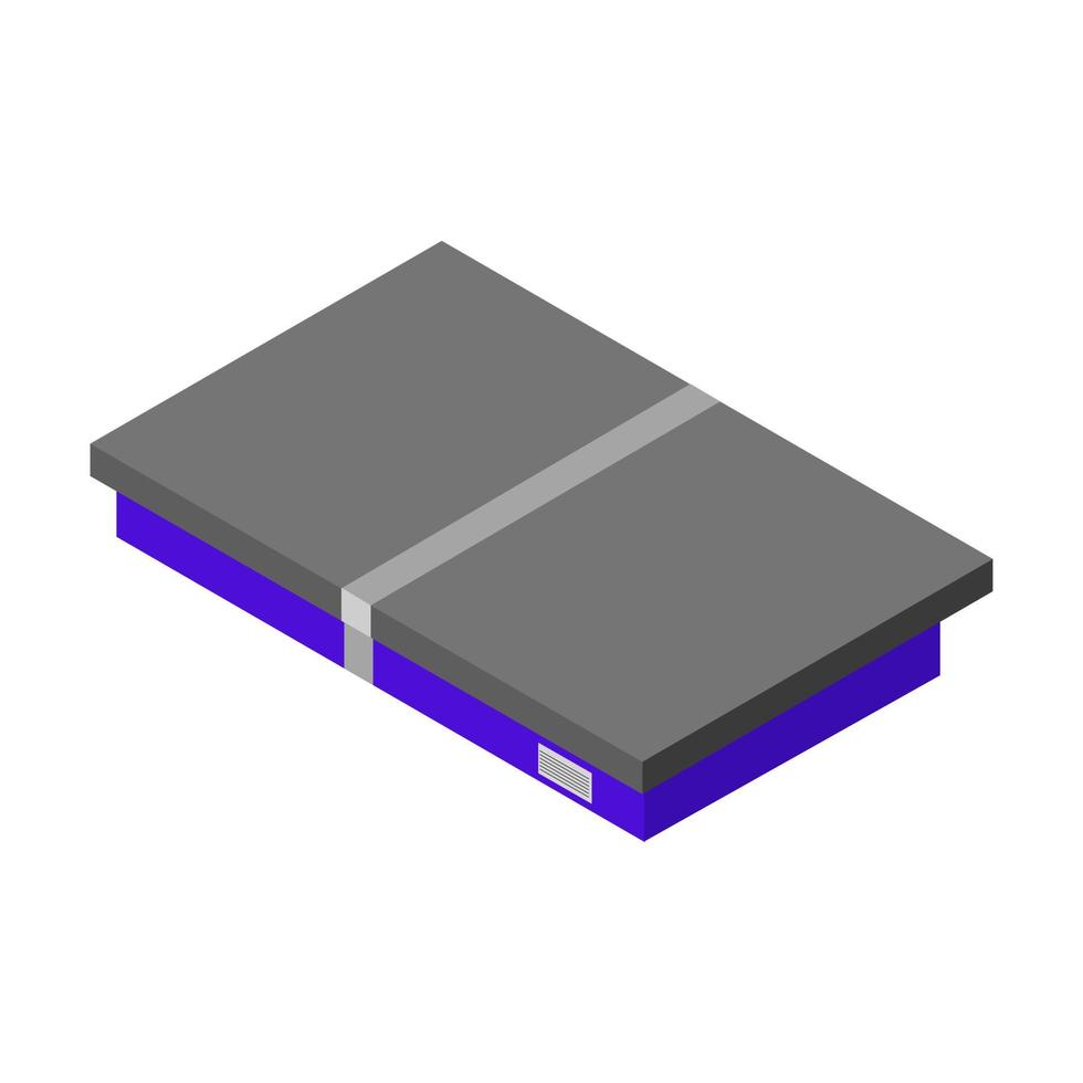 Isometric box on white background vector