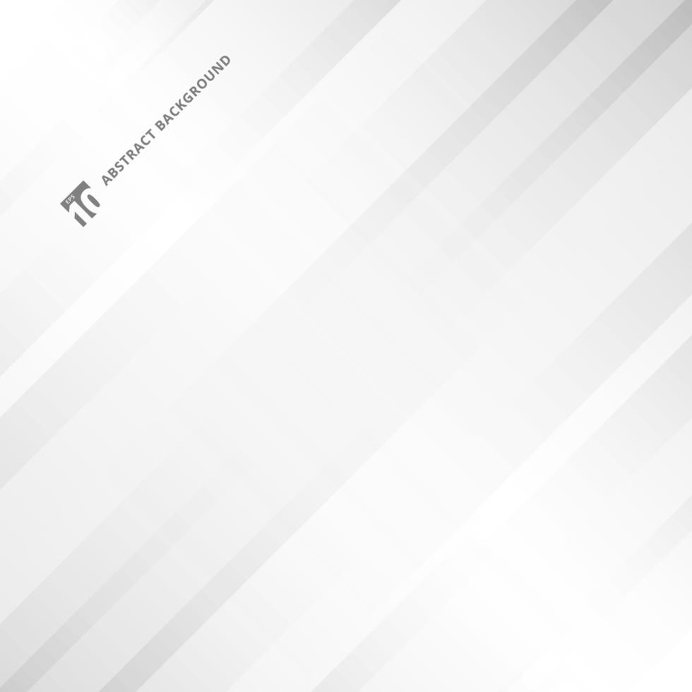 Abstract gray and white gradient stripe oblique lines background with copy space. vector