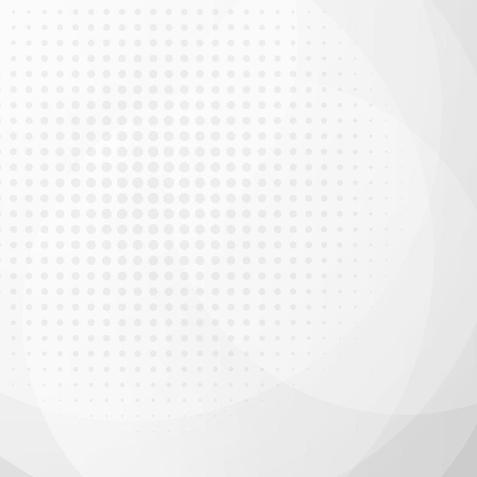 Abstract white and grey transparency circle with radial halftone modern design background for presentation template. vector