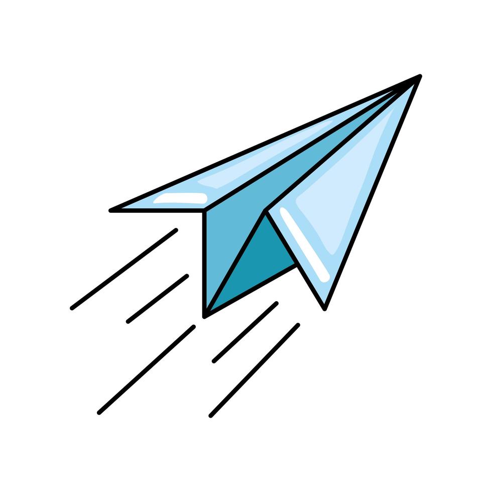 origami paperplane design vector