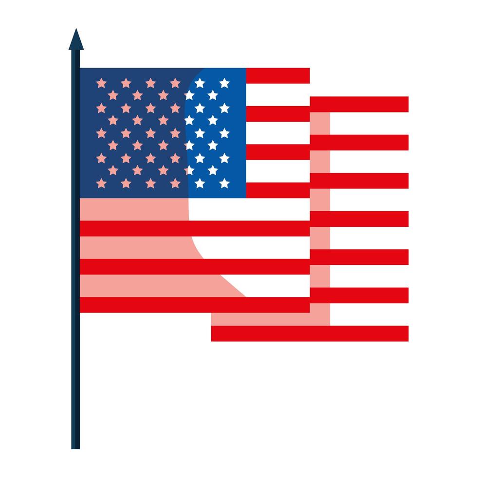 bandera de estados unidos vector
