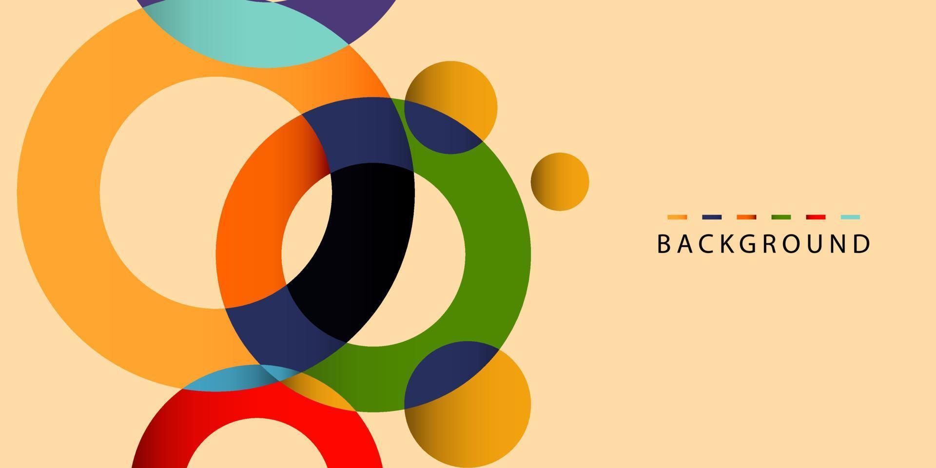 Circle Vector Design For Banner Print and Wallpaper Background