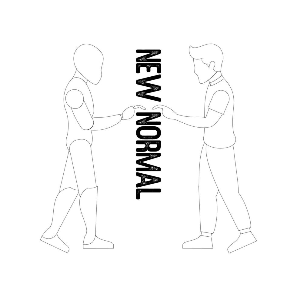 New Normal Era Vector Design From Corona Virus Pandemic