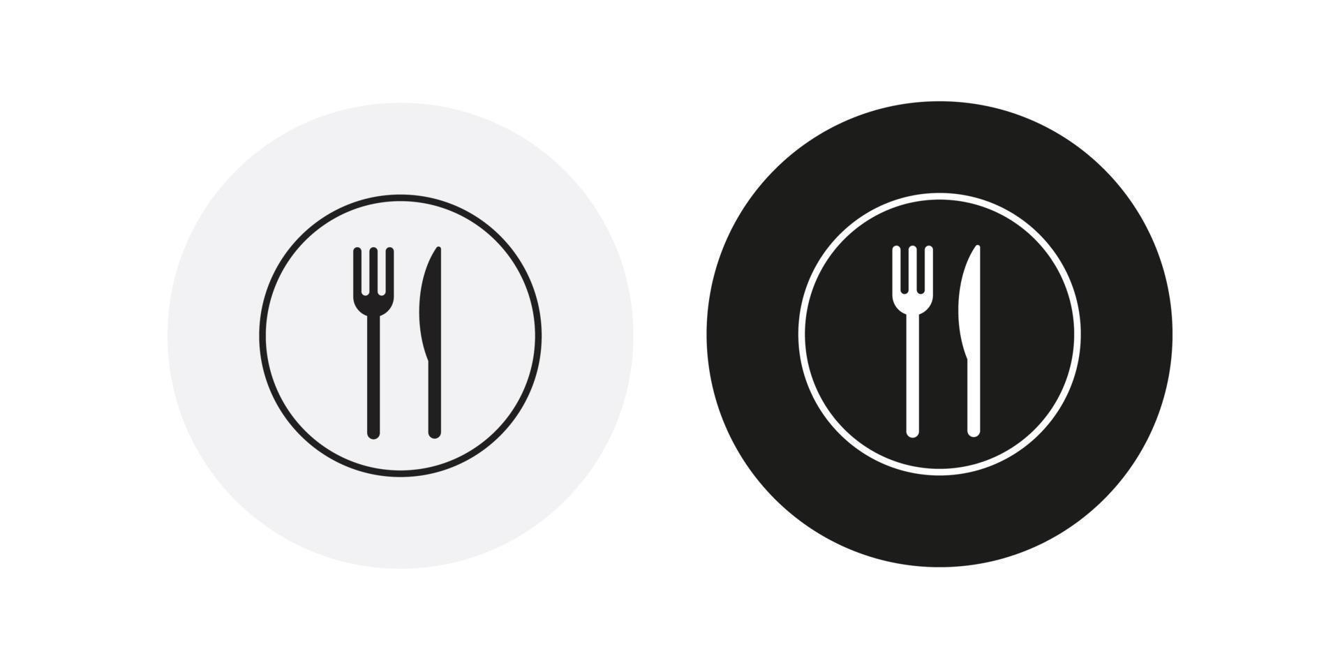 Knife Fork Icon Vector For Web, Presentation, Logo, Infographic