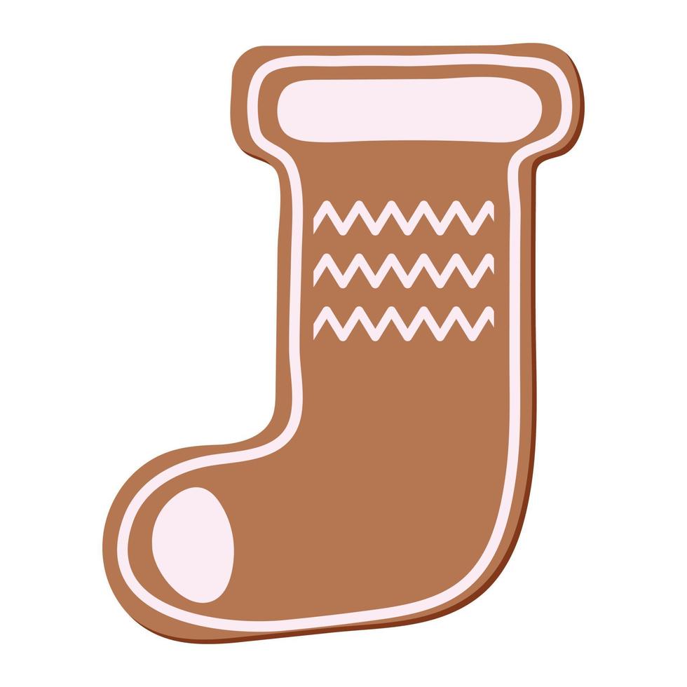 Cookie Socks Gingerbread Vector For Web, Presentation, Logo, Icon, Etc