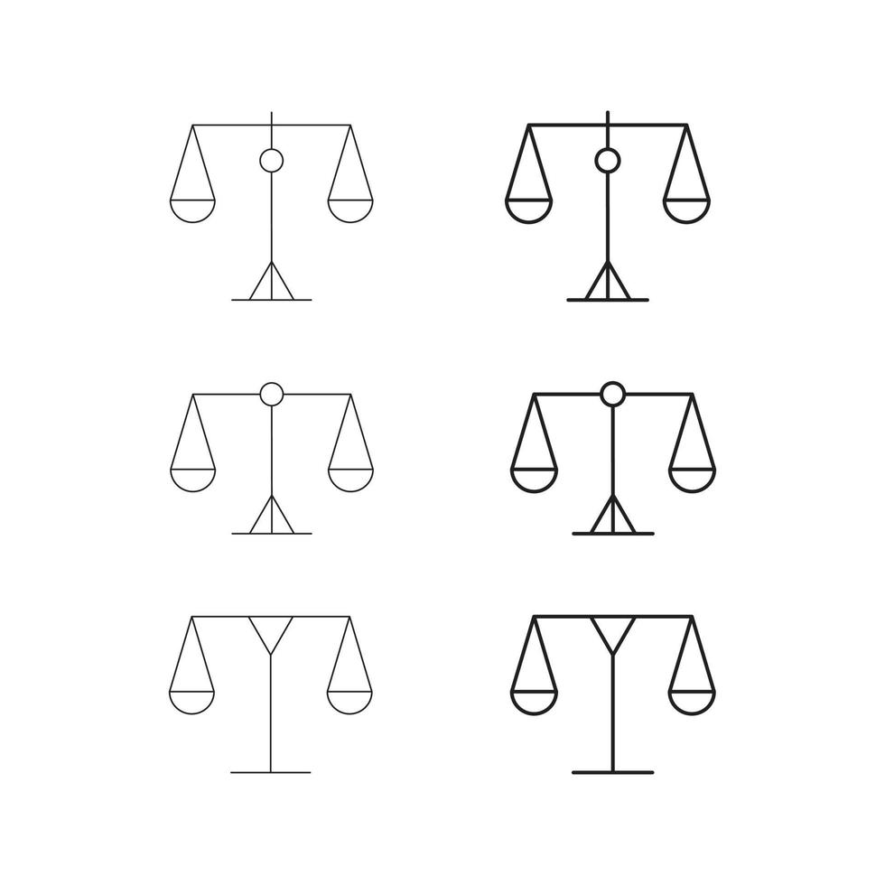 medida, medición, icono de justicia vector para web, presentación, logo, infografía