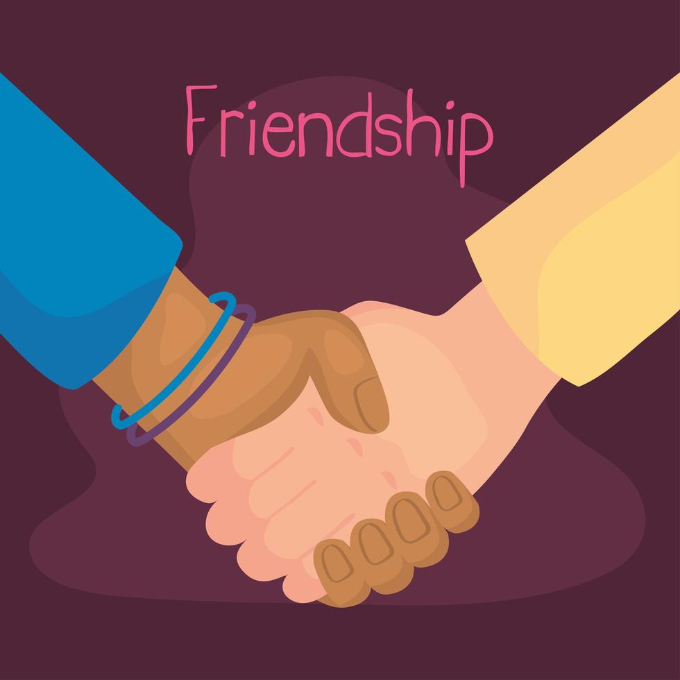 Happy friendship day card vector