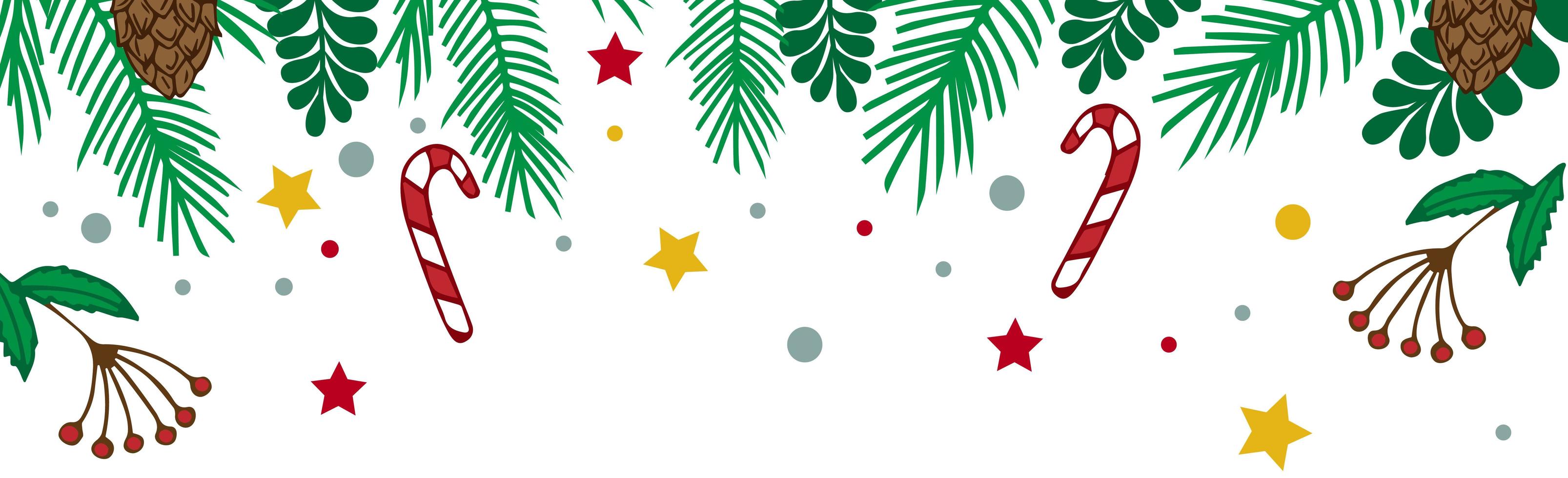 White Christmas background, festive web template - Vector