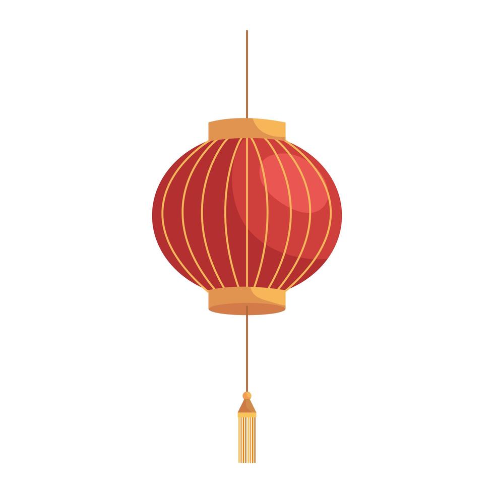 icono de linterna china vector