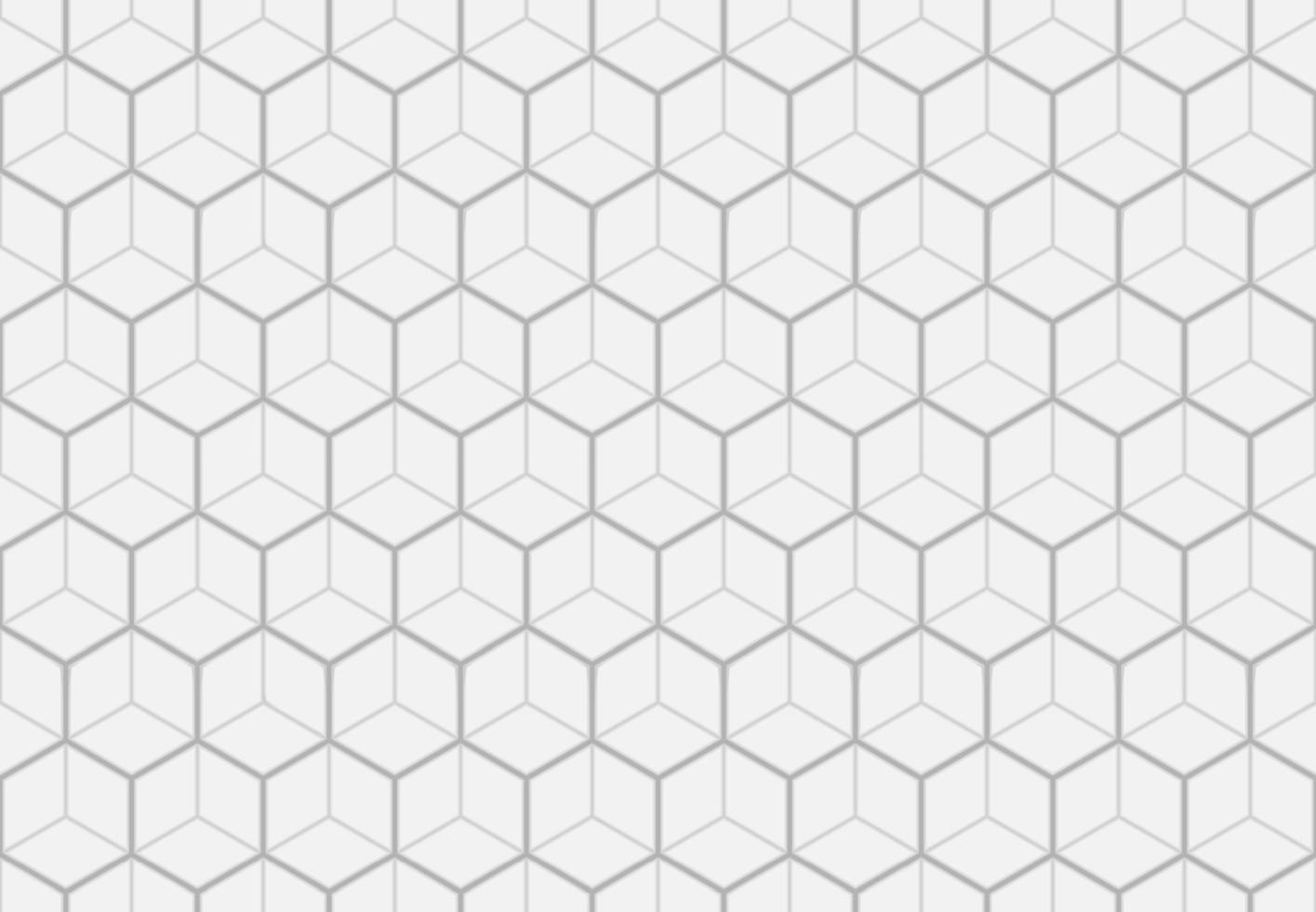 Seamless pattern of gray cubes. Endless black and white cubic background. Cube pattern. Abstract decoration. vector