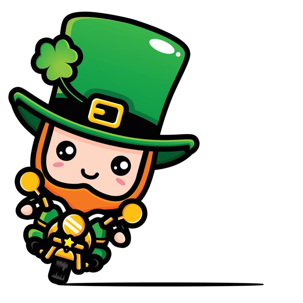 Saint patrick day cartoon character leprechaun vector