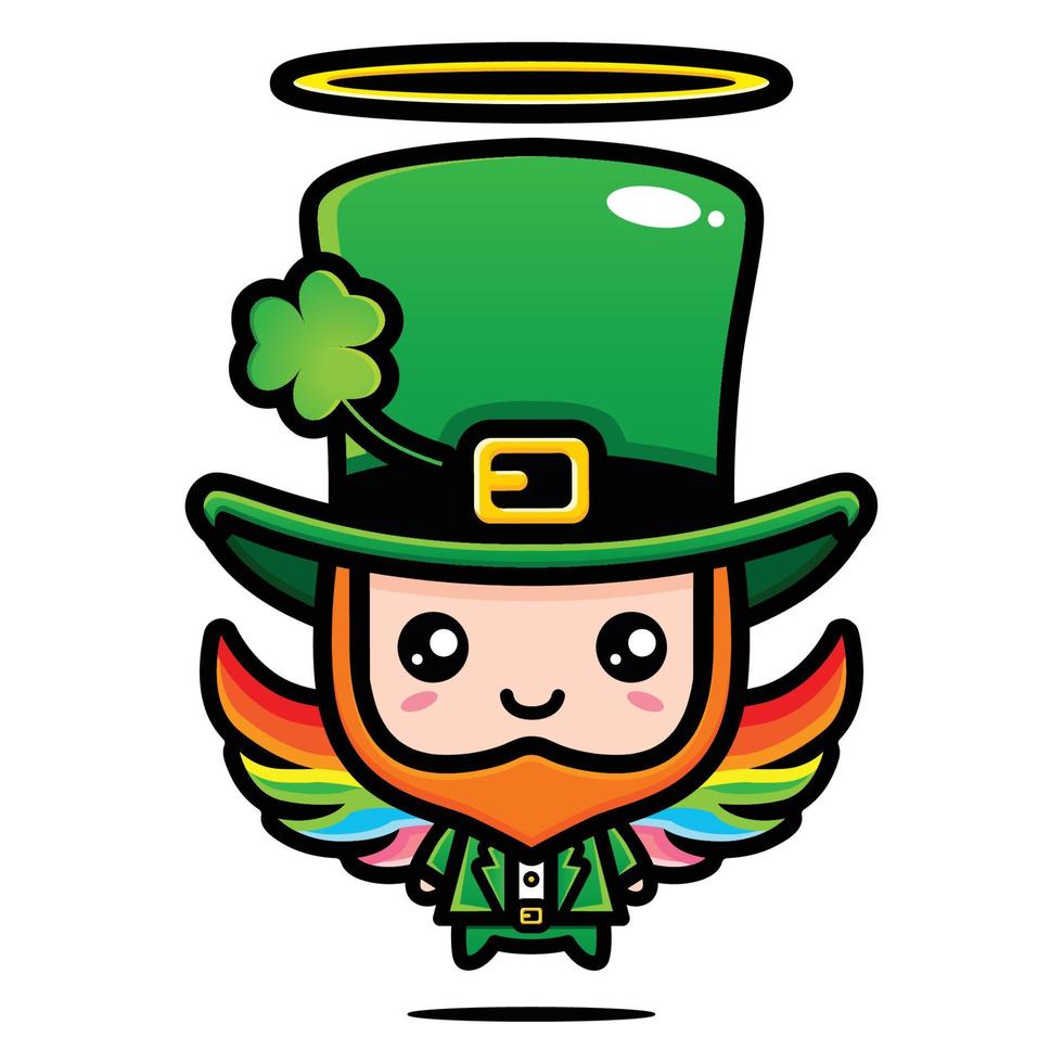 duende del personaje de dibujos animados del día de san patricio vector