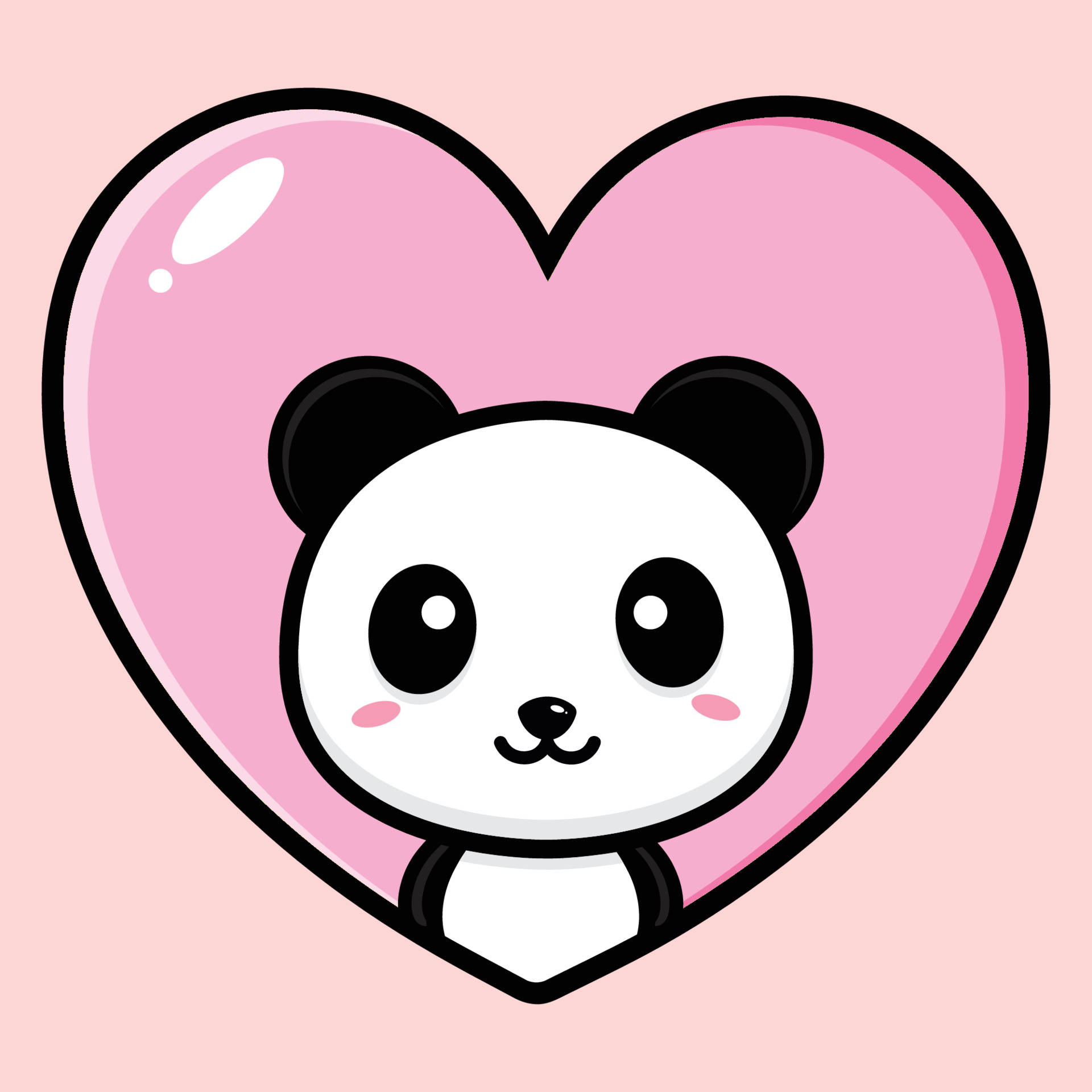 cute panda mascot vector design 3809389 Vector Art at Vecteezy