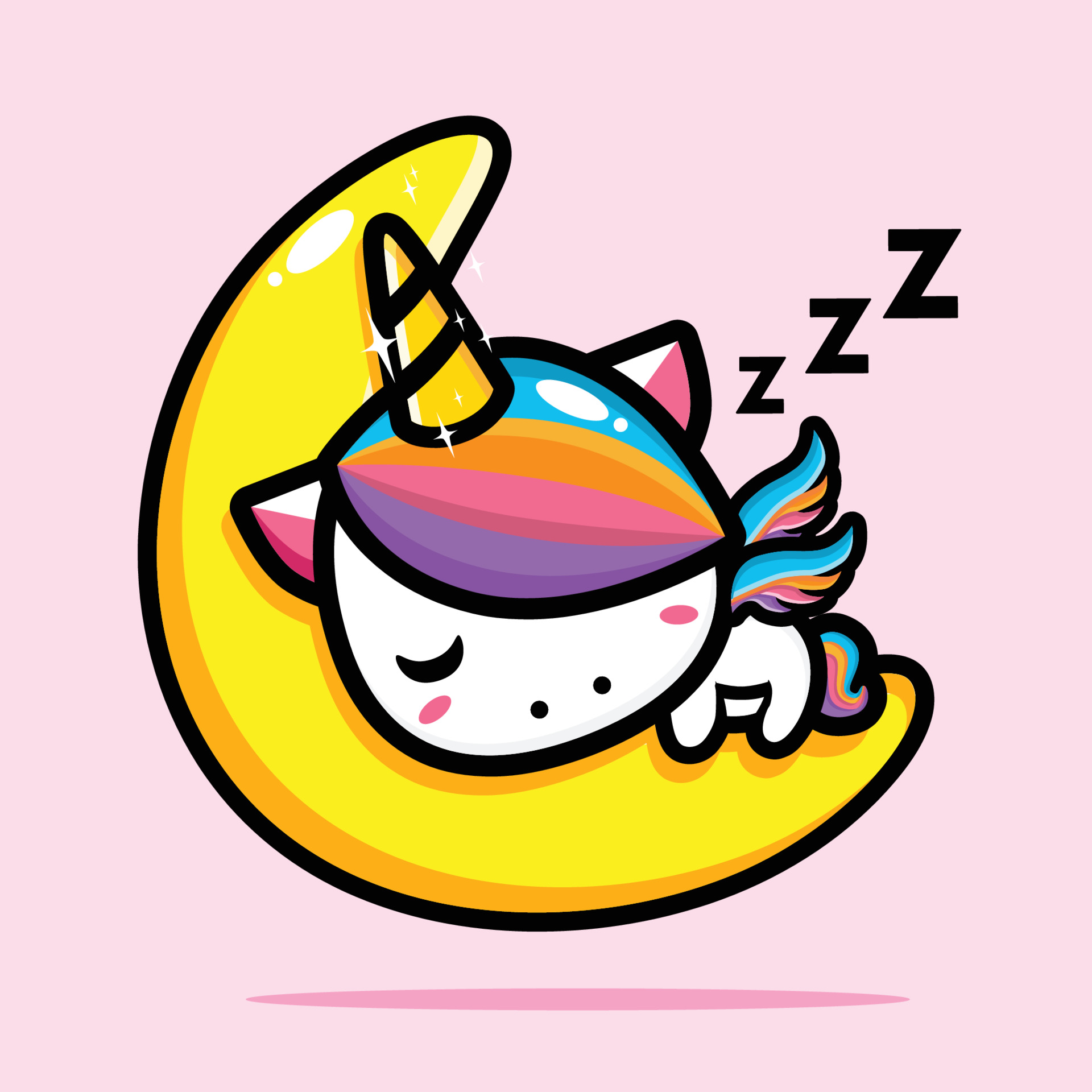 cute unicorn mascot vector design 3809298 Vector Art at Vecteezy